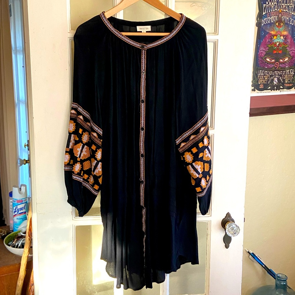 Velzera Shirt Dress with Embroidery